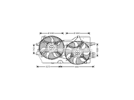 Chrysler-  Kühler m.R.DodgeCarava