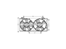 Mazda-DoppelLüfter Kuehlung m.R. Mazda