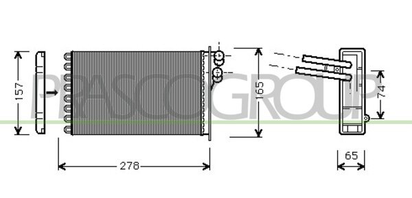 Heater Passat V R.H.D. 97-