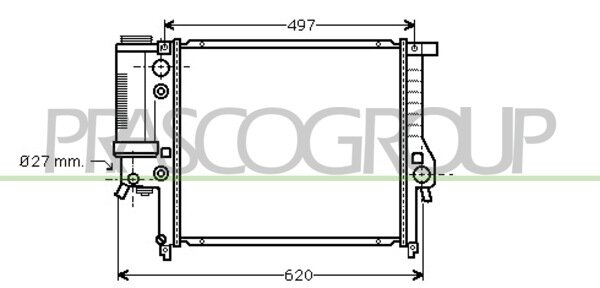 Radiator 3-Serie (4/6) Aut. 88-