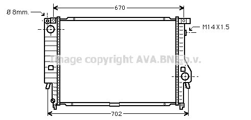 Radiator 5/7-Serie man. 85-