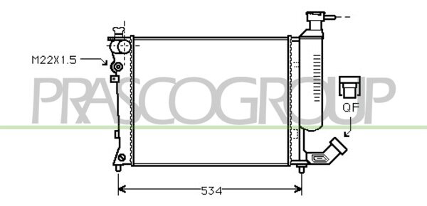 Radiator ZX 1.3 Petrol 91-