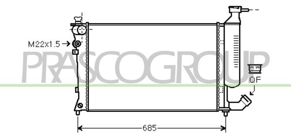 Radiator Xsara 1.4i /1.8i M/AC ?98-