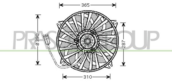 Fan 307 2.0 i/2.0 HDi 03/01-