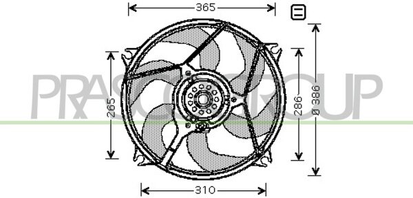 Fan Xsara Picasso 400W  -AC 09/99-