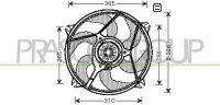 Fan Xsara Picasso* 500W  -AC 09/99-