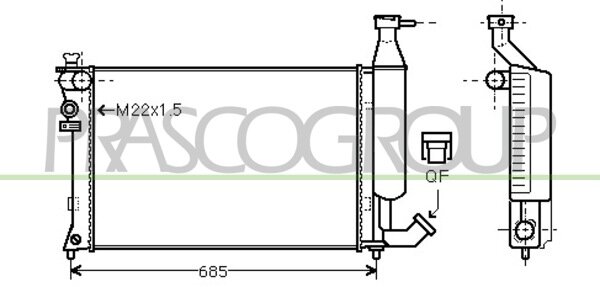 Rad. Berlingo /Partner (1.1*) ?97-