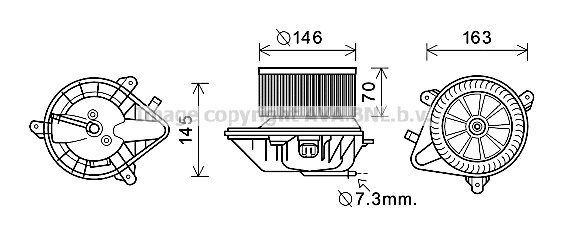 Blower  Berlingo * + / + AC LHD 02-08