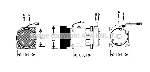 Compressor Xantia / P 406 3.0i ?95-?99