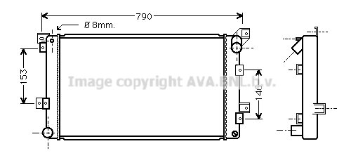 Radiator Voyager 2.5 T.D. 01/96-