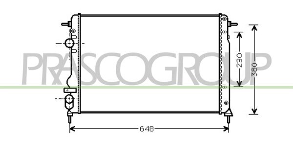 Rad. Megane 1.9 DCi +AC 02/00-08/02