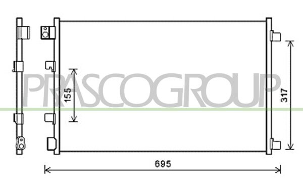 Condensor Qashqai 1.6 i* 10/06-