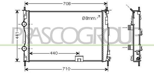 Rad. Qashqai 2.0 DCi 10/06-