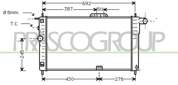 Radiator Nexia 1.5 man. 94-