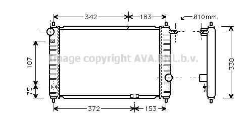 Radiator Matiz S /SE man.. 07/98-