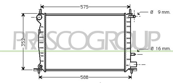 Radiator Fiesta 1.2 H / AC 96-