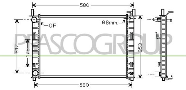 Rad. Fiesta V* Mazda 2 1.4 *05/02-