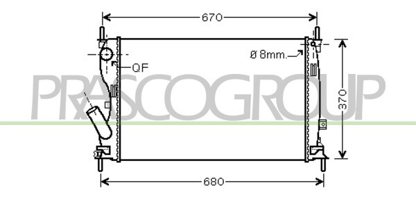 Rad. Fiesta V / Fusion 1.6 TDCi 09/04-