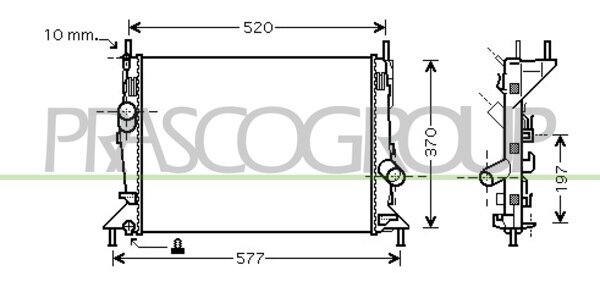 Rad. Focus C-Max 1.6 i - A/C 10/03-