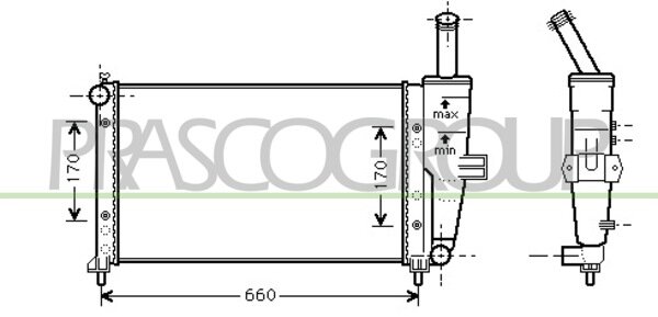 Radiator Punto II 1.2 i-16V. ?99-