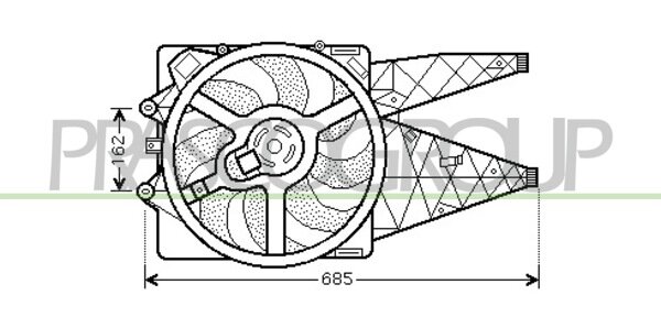 Fan  Grande Punto 1.3 MJTD +AC