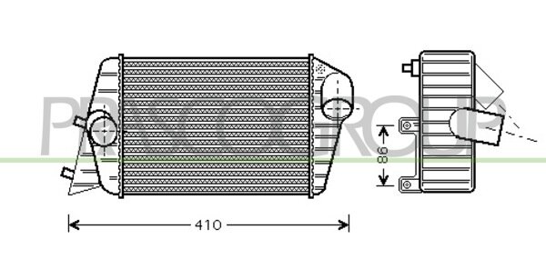 Intercooler Stilo 1.9 JTD 10/01-