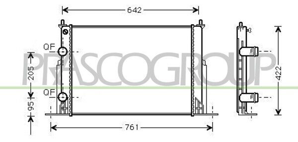 Radiator Stilo 1.9 JTD man. 10/01-