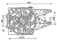 Fan Doblo 2.0 JTD * + AC 01/10-