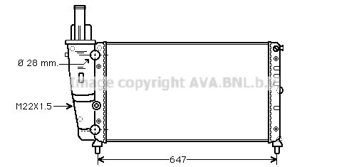 Radiator Punto I 75 93-?99