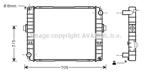 Radiator Eurocargo E14 91-