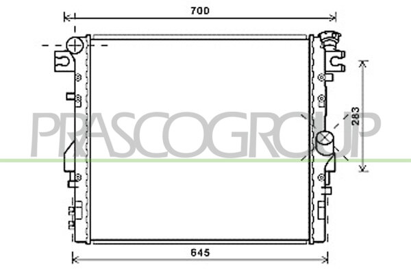 Rad. Wrangler 3.8 i 03/06-