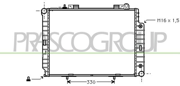 Rad. E290D M/A W210 95-