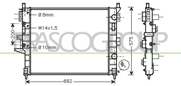 Rad. ML270CDi (W163) 06/99-