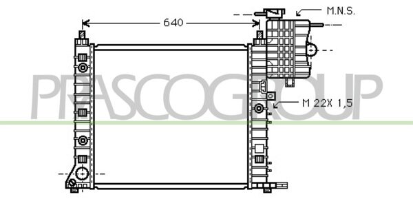 Radiator Vito 110 TD. M/A 95-