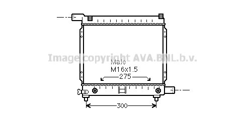 Radiator W 124 / W 201 Aut. 82-92