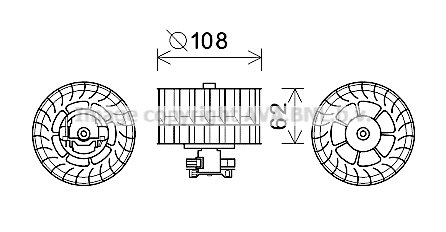 Blower S280 Rear AC 01/93-09/99