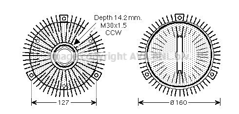 Fan clutch W202 / W210 * ?92-