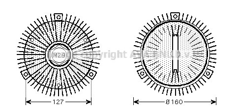 Fan clutch W129/163/210 8cyl. ?97-?05