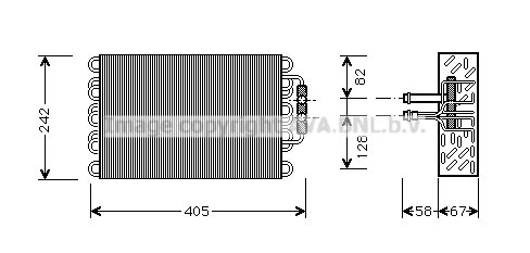 Evaporator C208 / W202 L.H.D. 06/93-