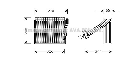 Evaporator W168 A-Klasse 06/97-