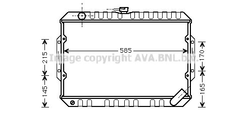 Radiator L200 (2.5 TD) man. 86-