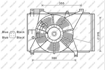 Fan Mazda 2  1.3 i * 07/07-