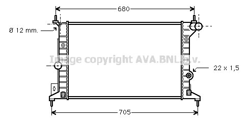 Radiator Vectra-B 1.6* man. 95-