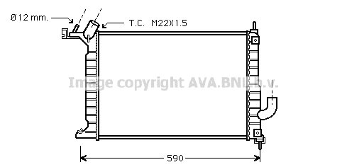 Radiator Vectra-B 2.0 Tdi 98-