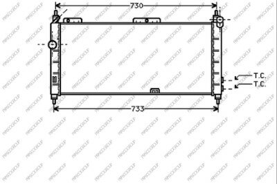 Radiator Corsa B man. Airco 93-