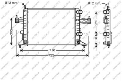 Rad. Corsa C 1.0 / 1.2 i man. 09/00-