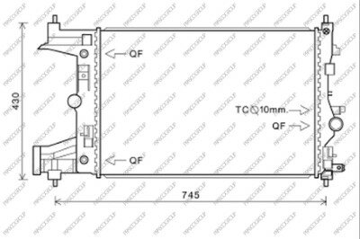 Radiator Astra -J 1.6 Aut +AC 10/09-