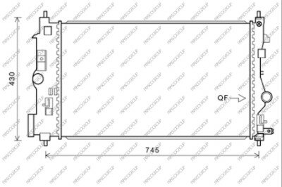 Radiator Astra -J 1.7/2.0 CDTi 10/09-