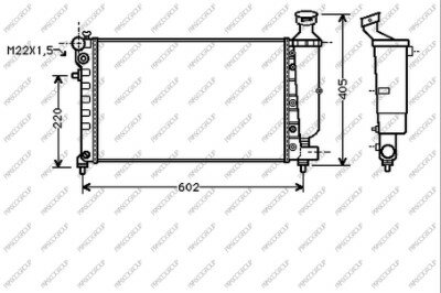 Radiator P106 man. AC 95-