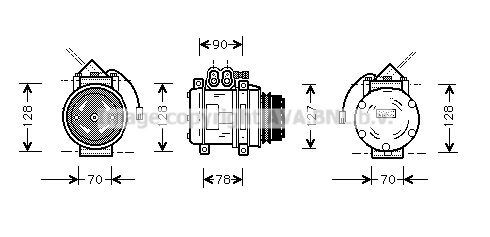 Compressor Porsche 964 06/92-